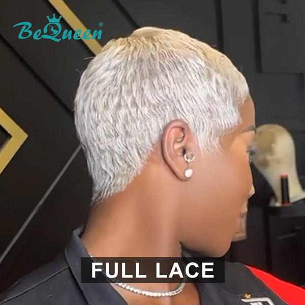 BeQueen Wig FULL LACE WIG Bequeen blonde Pixie Cut Full Lace Wig