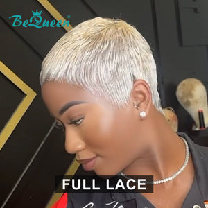 BeQueen Wig FULL LACE WIG Bequeen blonde Pixie Cut Full Lace Wig