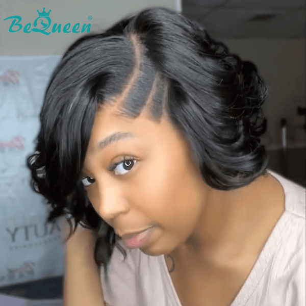 BeQueen Wig Bequeen Bob Wig Side Part Special Lace Wig