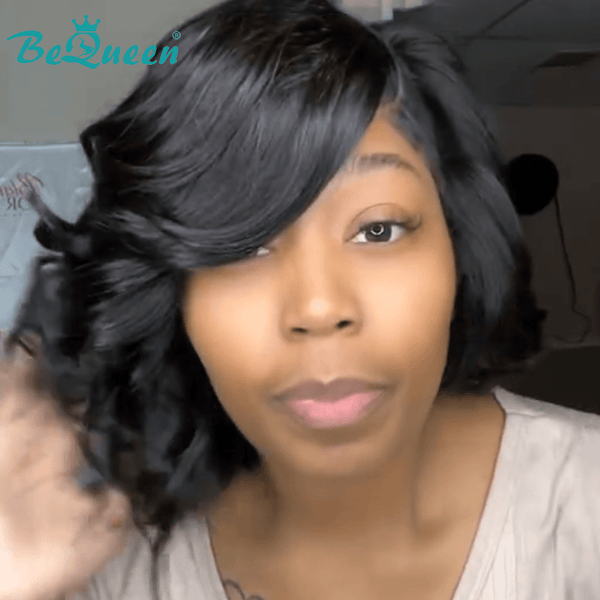 BeQueen Wig Bequeen Bob Wig Side Part Special Lace Wig