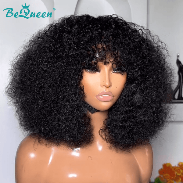 BeQueen Wig Bequeen Kinky Curly 1B Color Bob Wig