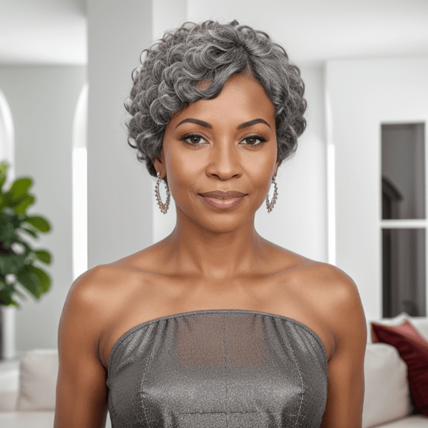 BeQueen Wig Luxurious Customized Wigs Bequeen Short Pixie Cut  Human Hair Wig