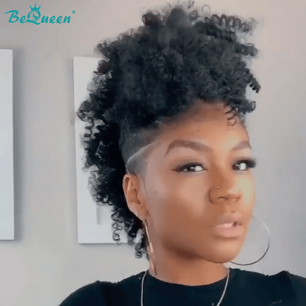 BeQueen Wig Mohawk wig Bequeenb Kinky Curly Mohawk Style(Not A Wig)