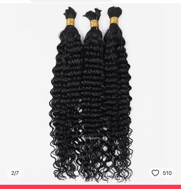 BeQueenWig 22 inches 10A hair quality 3bundles