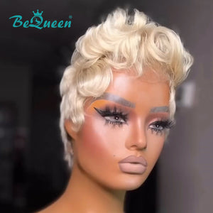 BeQueenWig PIXIE WIGS Bequeen Blonde Style 5*5 Lace Pixie Wig