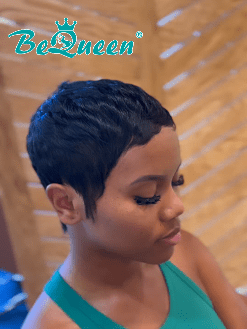 BeQueenWig PIXIE WIGS Bequeen Short Cut Machine Made Short Wig