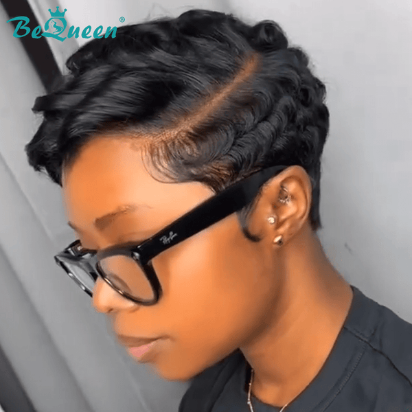 overseas PIXIE WIGS Bequeen Side Part Lace Short Pixie Cut Wig