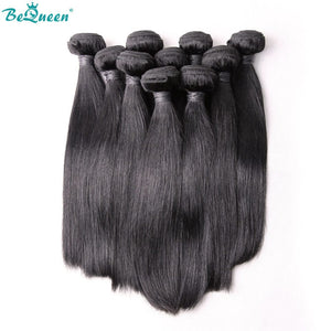 BeQueenWig 10A Brazilian Raw Virgin Hair BEQUEEN 10A Straight Virgin Hair Weave 100% Human Hair Extensions