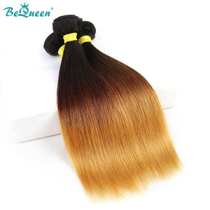 BeQueenWig Color Hair Bundles BEQUEEN 12A 3Pcs #1B/4/27 Straight Best Virgin Human Hair Bundles