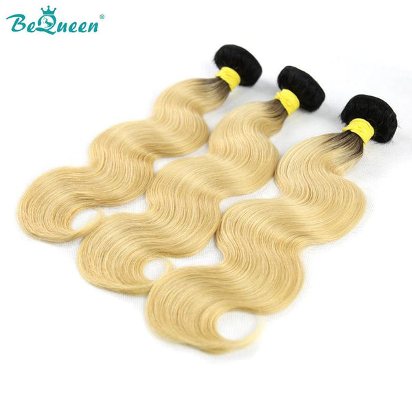 BeQueenWig Color Hair Bundles BEQUEEN 12A 3Pcs 1B613 Body Wave Best Virgin Human Hair Bundles