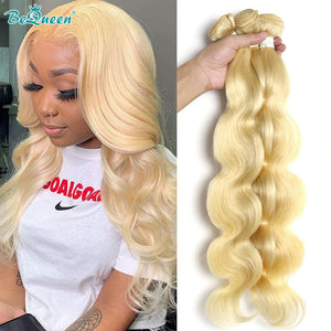 BeQueenWig Color Hair Bundles BEQUEEN 12A 3Pcs 613 Body Wave Best Virgin Human Hair Bundles