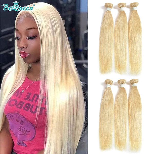 BeQueenWig Color Hair Bundles BEQUEEN 12A 3Pcs 613 Straight Best Virgin Human Hair Bundles