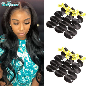 BeQueenWig BEQUEEN 12A 3Pcs Body Wave Best Virgin Human Hair Bundles