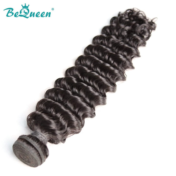 BeQueenWig BEQUEEN 1Pc Deep Wave Best Virgin Human Hair Bundles