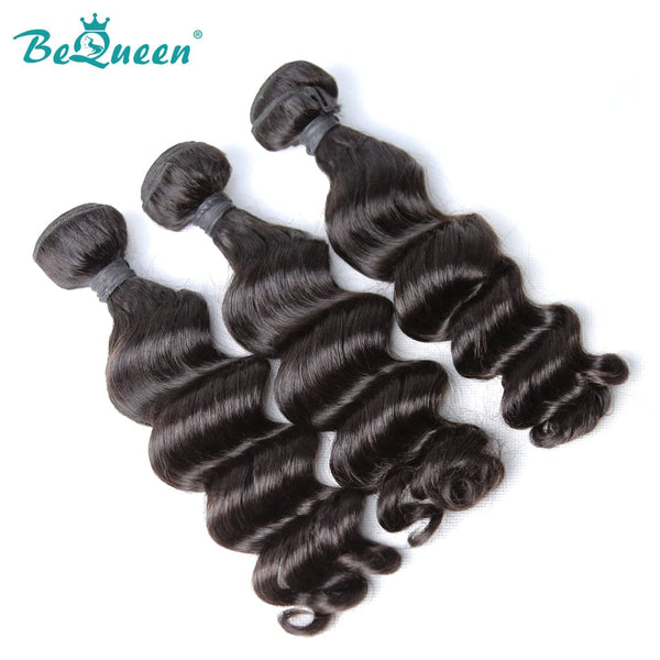 BeQueenWig 10A Hair Bundles BEQUEEN 3Pcs Natural Wave Best Virgin Human Hair Bundles