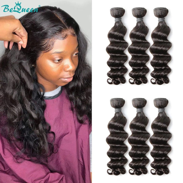 BeQueenWig 10A Hair Bundles BEQUEEN 3Pcs Natural Wave Best Virgin Human Hair Bundles