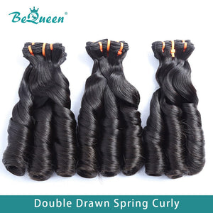 BeQueenWig Double Drawn Hair BEQUEEN Double Drawn 100% Virgin Hair Fumi Spring Curly Hair Weave