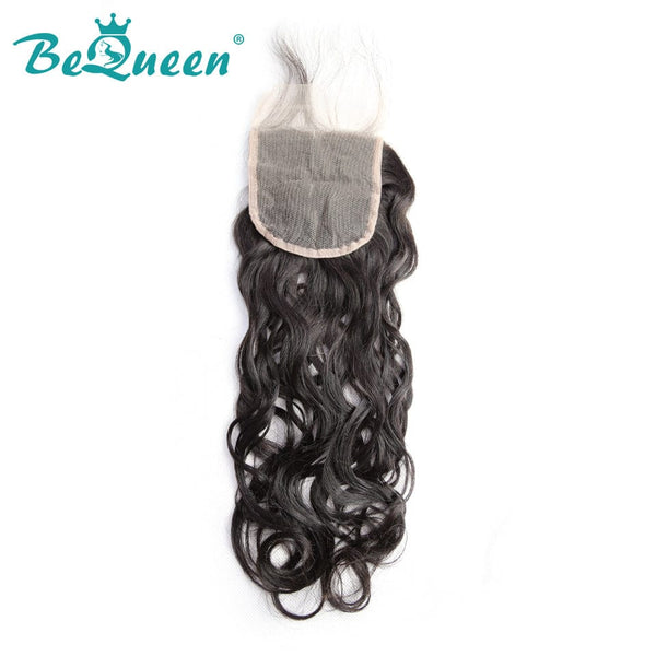 BeQueenWig BEQUUEN 100% Virgin Hair Water Wave HD 4x4/ 5x5 Lace Closure